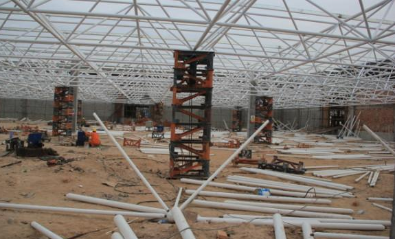 荆州盘点钢结构网架装配的步履和相关关注变乱